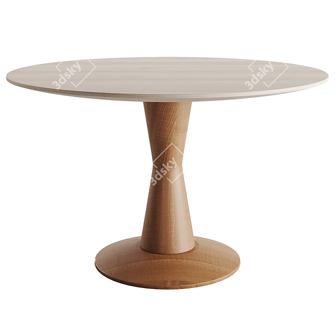 Modern West Claye Dining Table 3D model image 1