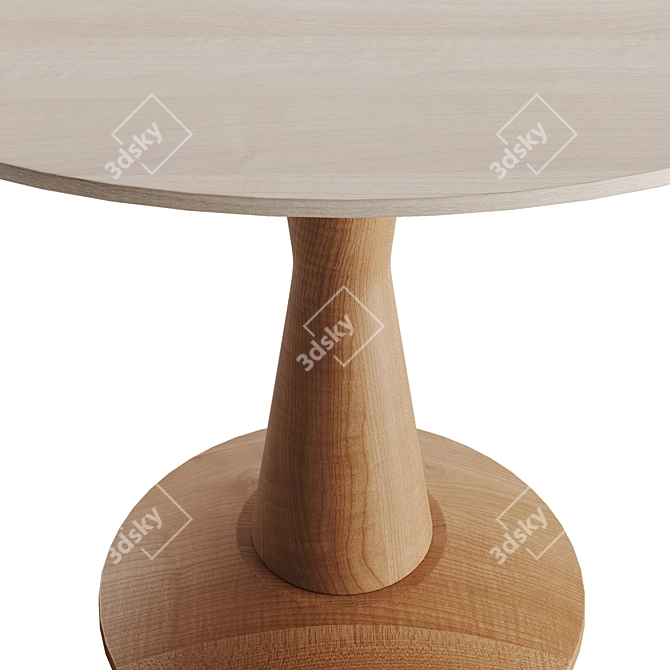 Modern West Claye Dining Table 3D model image 2