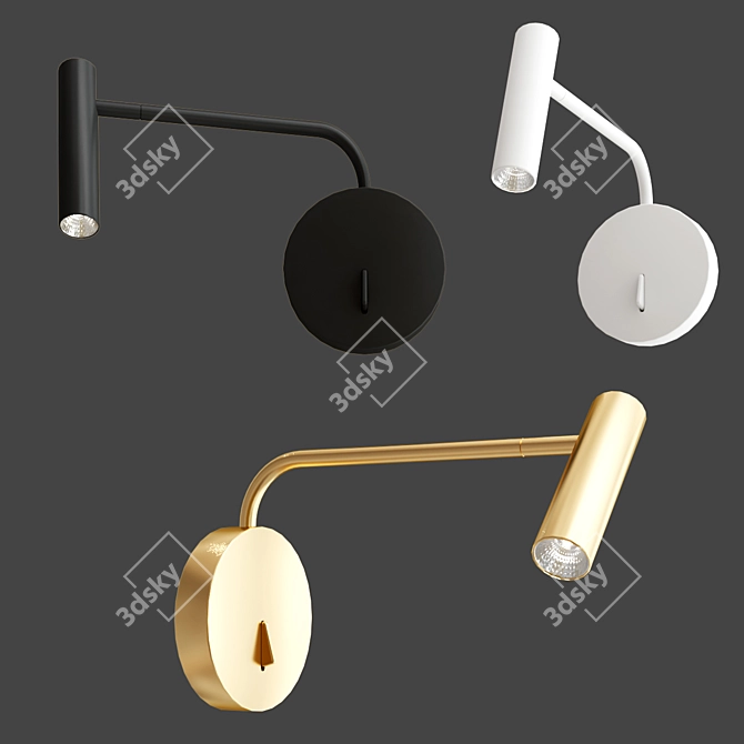 Enna LED Wall Sconce: Modern Elegance 3D model image 2