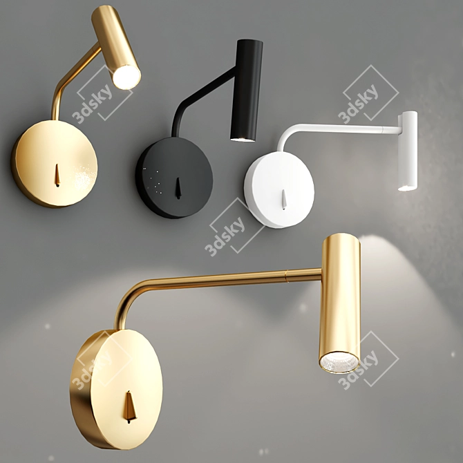 Enna LED Wall Sconce: Modern Elegance 3D model image 4