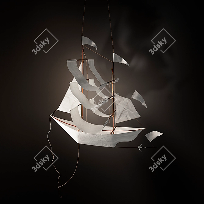 Ghost Ship 3D Model Kit 3D model image 1