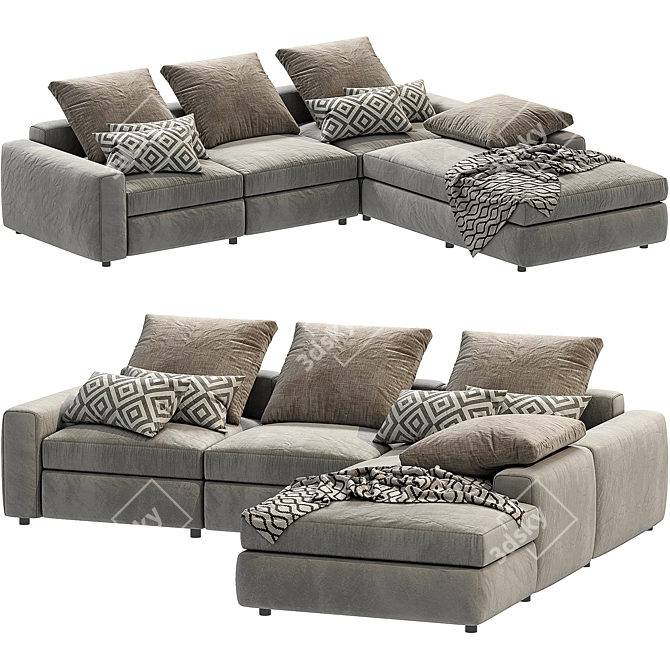 Refined Poliform DUNE Sofa 3D model image 1