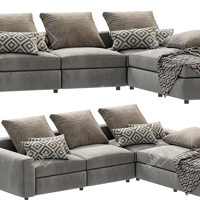 Refined Poliform DUNE Sofa 3D model image 2