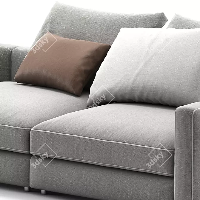 Modern Flexform Harper 3-Seat Sofa 3D model image 3