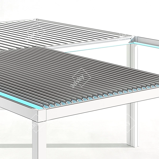 Suntech EXXEN Bioclimatic Pergola 3D model image 6