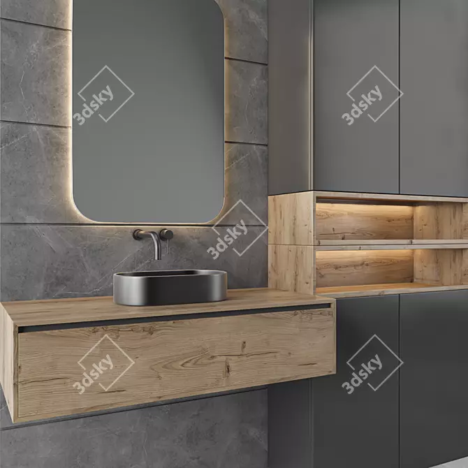 Bathroom Set 3D Model Bundle 3D model image 2