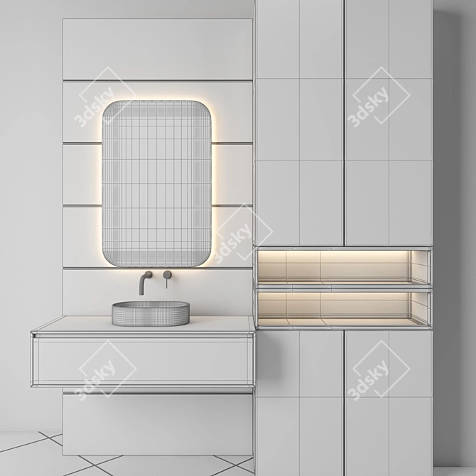 Bathroom Set 3D Model Bundle 3D model image 4