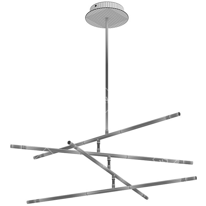 Vele Luce Laser Modern Chandelier 3D model image 5