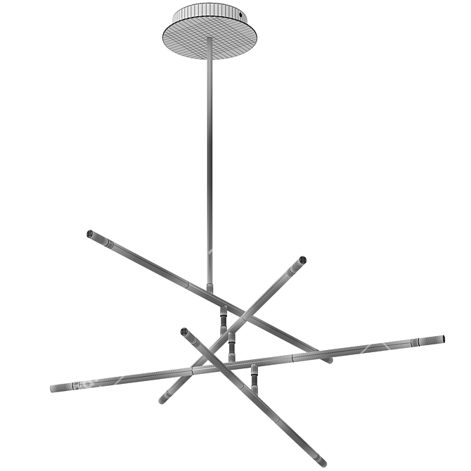 Vele Luce Laser Modern Chandelier 3D model image 6