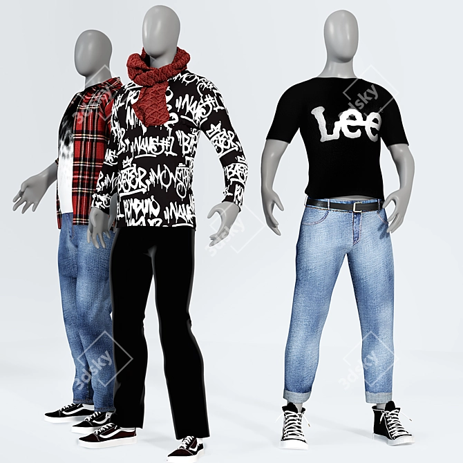 Dynamic Mannequins Vol. 1 3D model image 2