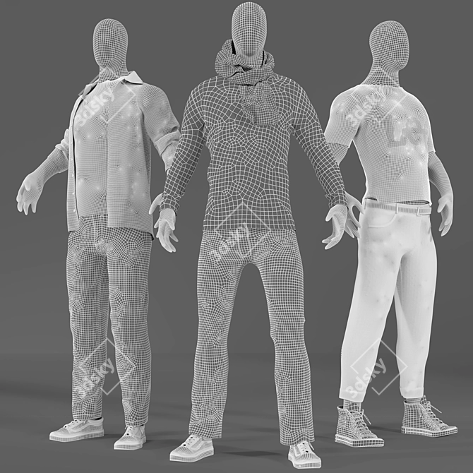 Dynamic Mannequins Vol. 1 3D model image 4