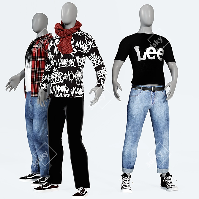 Dynamic Mannequins Vol. 1 3D model image 12