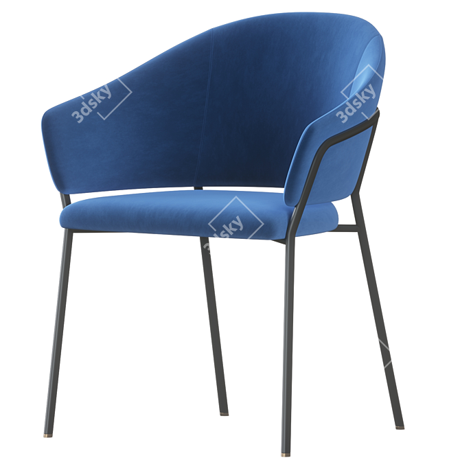 Sleek Modern Pedrali Jazz Chair 3D model image 3