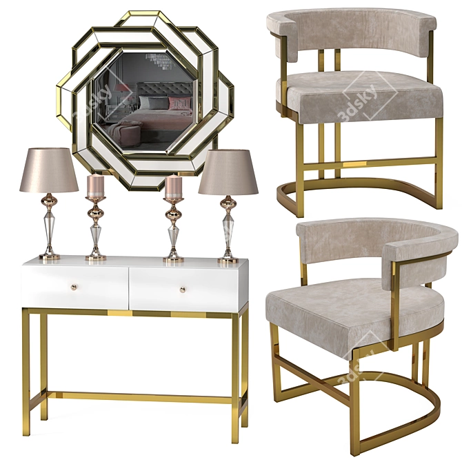 Modern Primavera Furniture Set	Collection 3D model image 1