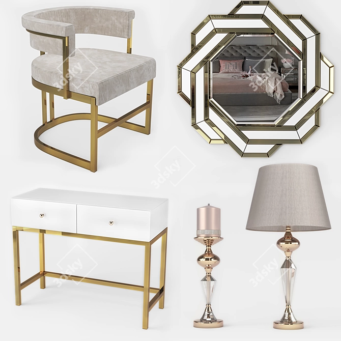 Modern Primavera Furniture Set	Collection 3D model image 5