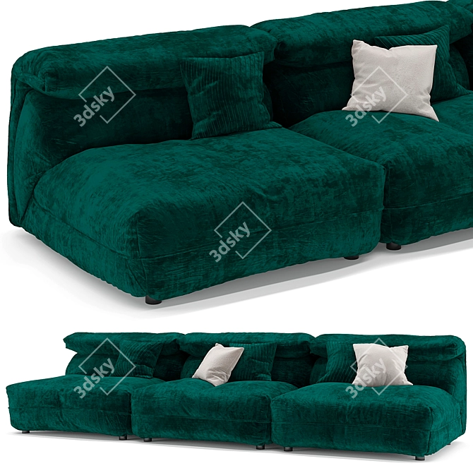 Modern Modular IBIZA Sofa 3D model image 1