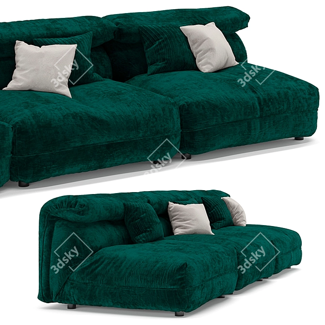 Modern Modular IBIZA Sofa 3D model image 2