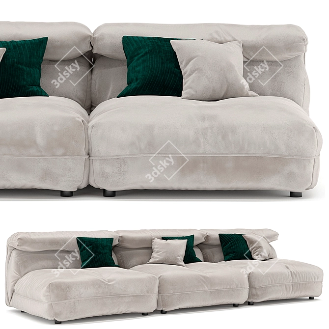 Modern Modular IBIZA Sofa 3D model image 3