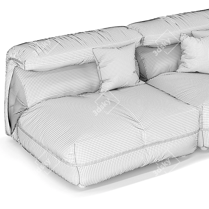 Modern Modular IBIZA Sofa 3D model image 4