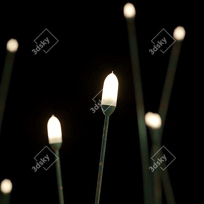 Starry Garden Floor Lamp 3D model image 2