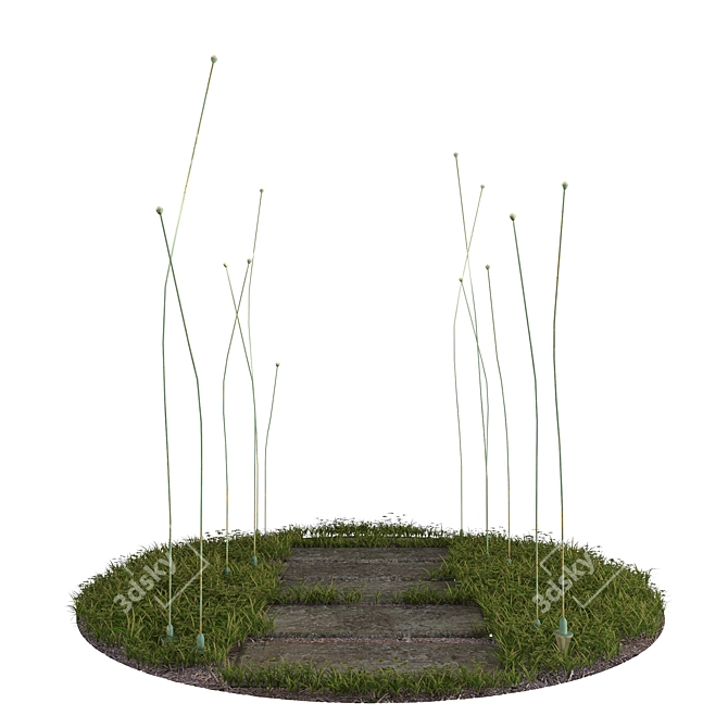 Starry Garden Floor Lamp 3D model image 4