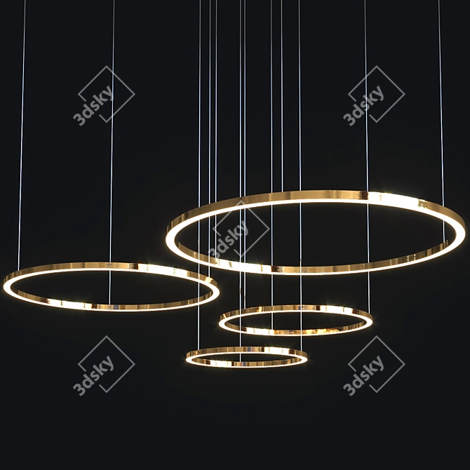 Sleek Cruise Collection Pendant Lamps 3D model image 10