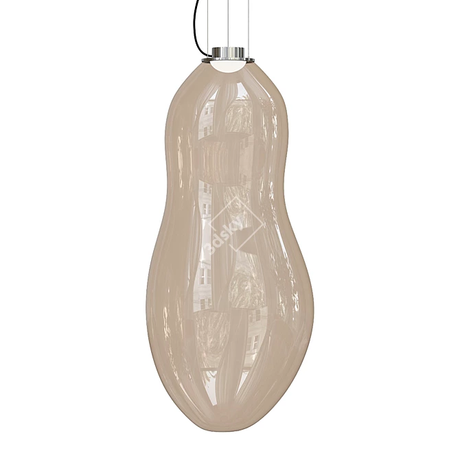 LED Glass Pendant Lamp BabyBubble 3D model image 1