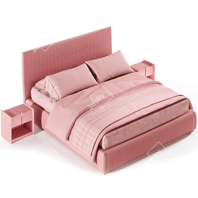 Modern Bonaldo Tonight Bed - 3D Render 3D model image 3