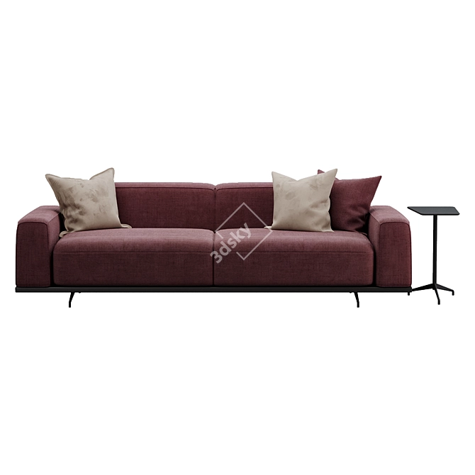 Mod Giorno Sofa, Contemp Loft 3D model image 6