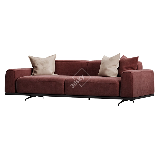 Mod Giorno Sofa, Contemp Loft 3D model image 9