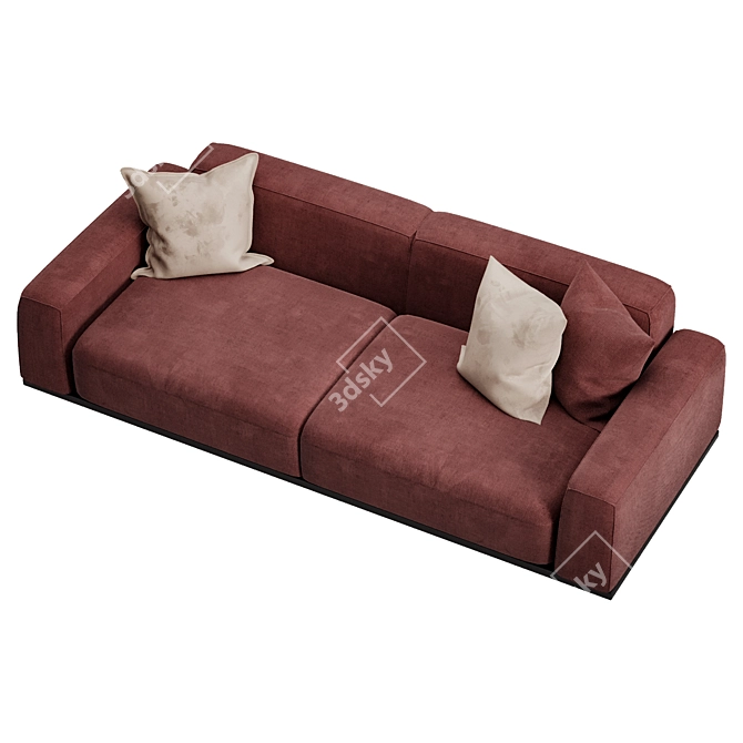 Mod Giorno Sofa, Contemp Loft 3D model image 12