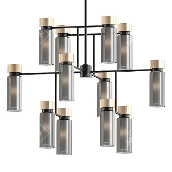 Stylish Osman Tooy Chandelier 3D model image 1