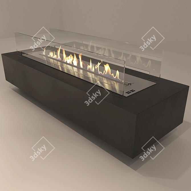 Planika FLA3 Bio Fireplace Model 3D model image 2