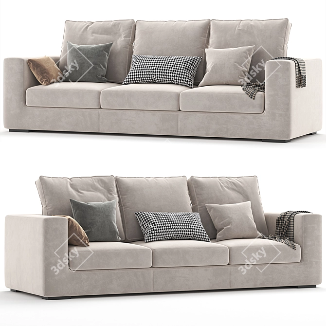 Modern Jesse Alfred Sofa Set 3D model image 1