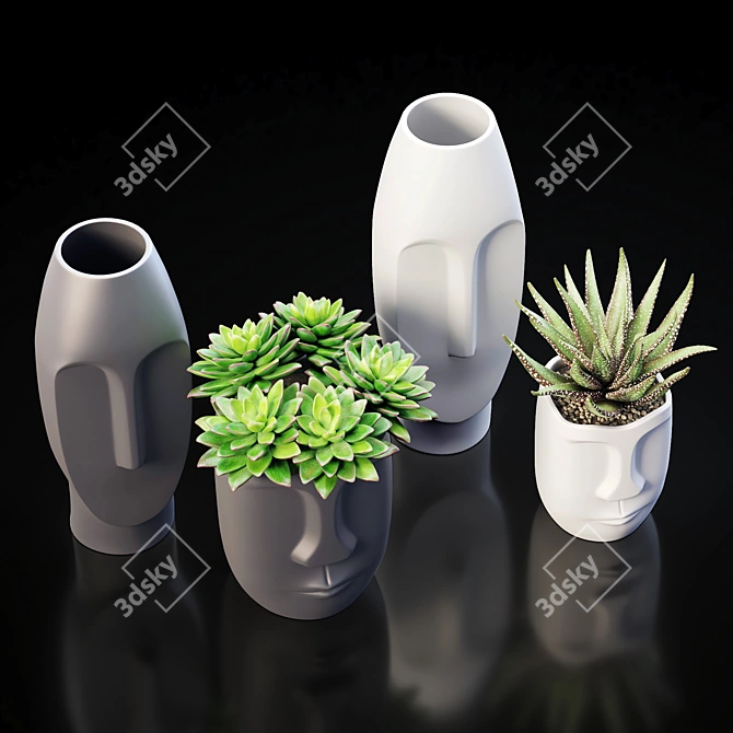 Elegant Decor Vase Model 3D model image 2