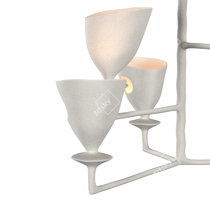 Modern Nisos Ceiling Light 3D model image 3