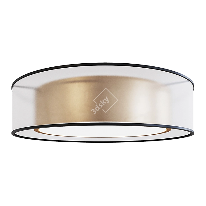  100x400mm Ceiling LED Light 3D model image 1