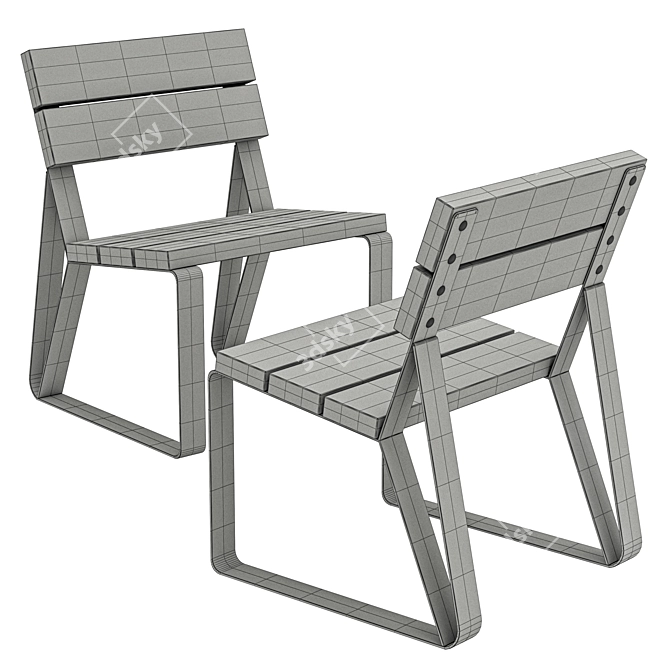 Park 580 Outdoor Park Chair 3D model image 3