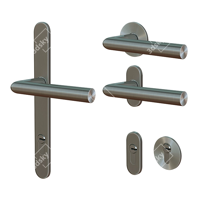 Karcher Design Style Door Handles 3D model image 2