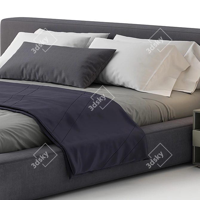  RH Cloud Platform Bed: Modern Design 3D model image 3