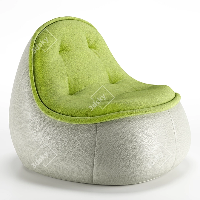 Modular Puffi Seating Set 3D model image 3