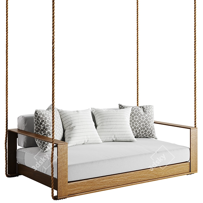 Premium Porch Swing Percy Model 3D model image 1