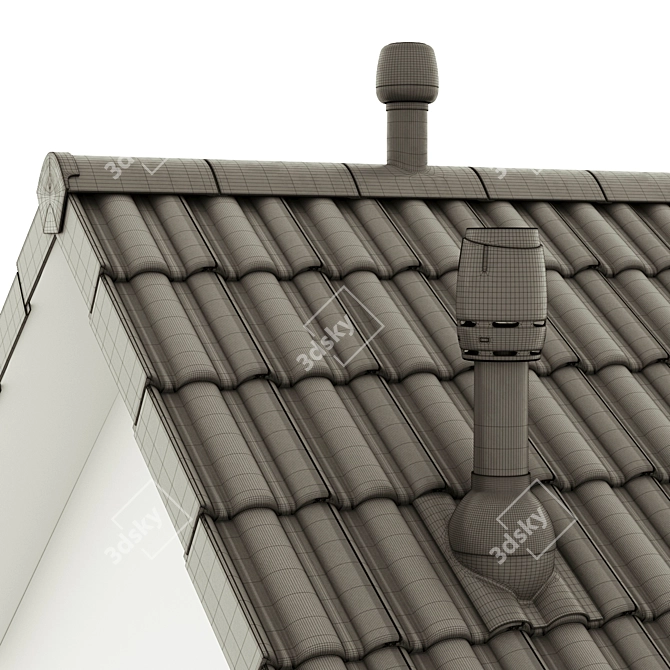 BRASS Taunus Roofing Tiles, Accessories 3D model image 5