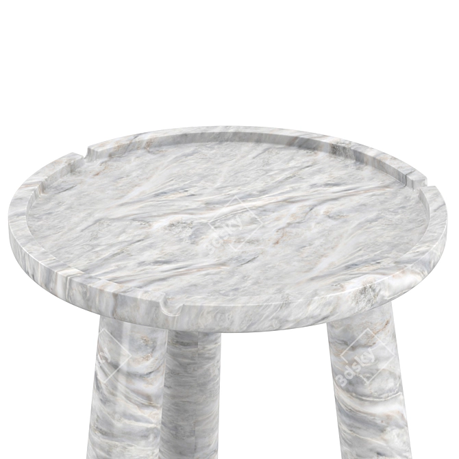  Marble Round Coffee Table 3D model image 5