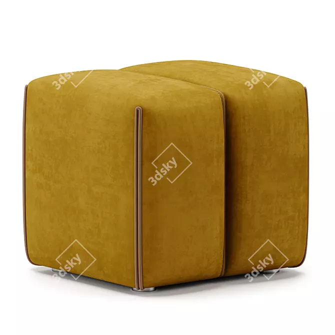 Contemporary GRANT Poufs Set, Domkapa 3D model image 7