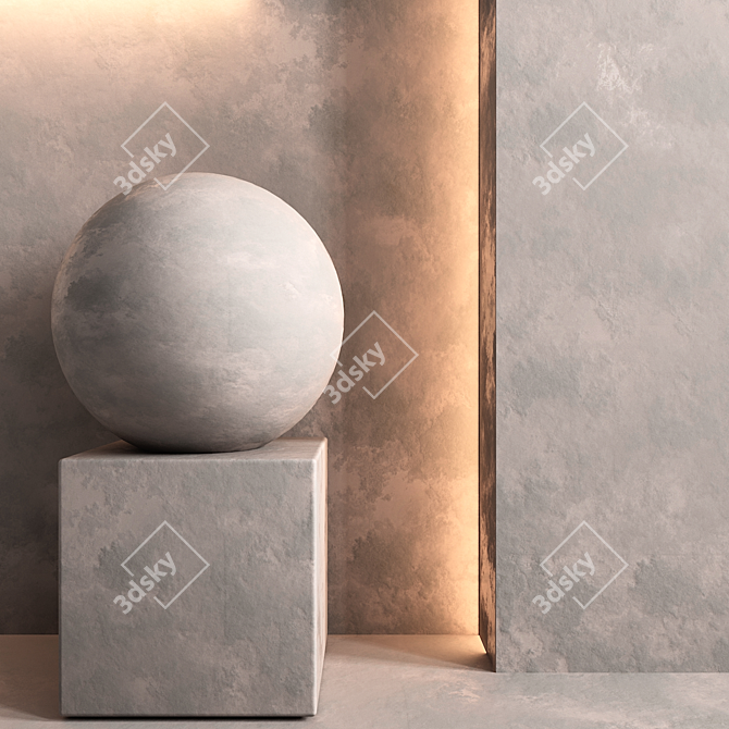 Luxury Wall Covering Textures Pack 3D model image 4