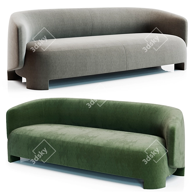 Elegant TARU Sofa by Ligne Roset 3D model image 1