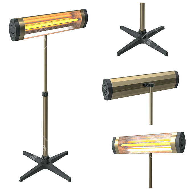 Portable Dual-Use Infrared Heater 3D model image 1