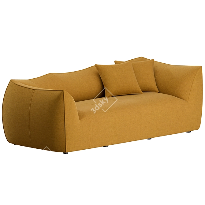 Vintage Le Bambole 2-Seater Sofa 3D model image 1