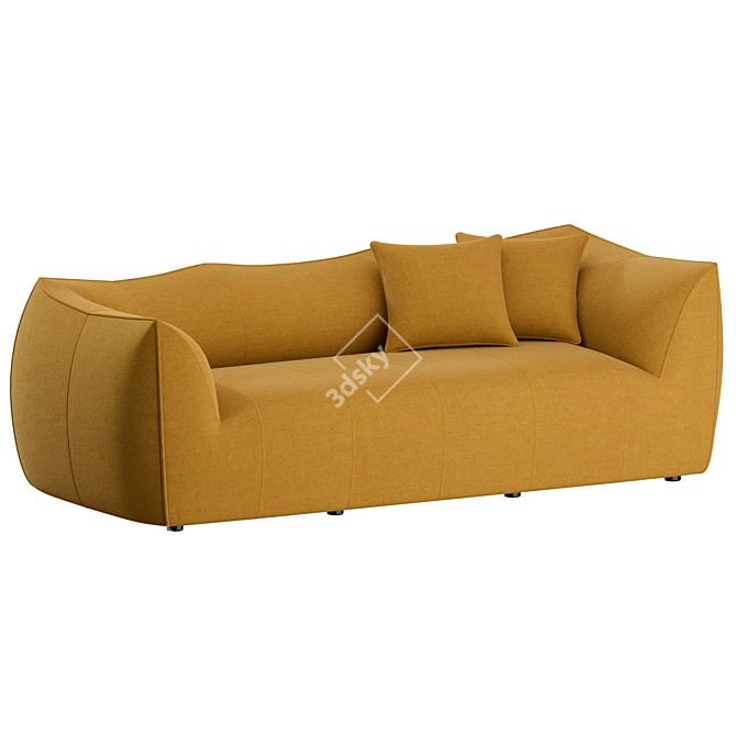 Vintage Le Bambole 2-Seater Sofa 3D model image 5